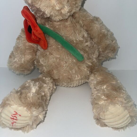 SCENTSY BUDDY, Poppy The Bear Holding Poppy Flower Bow Newborn Nursery Scent - Picture 4 of 9